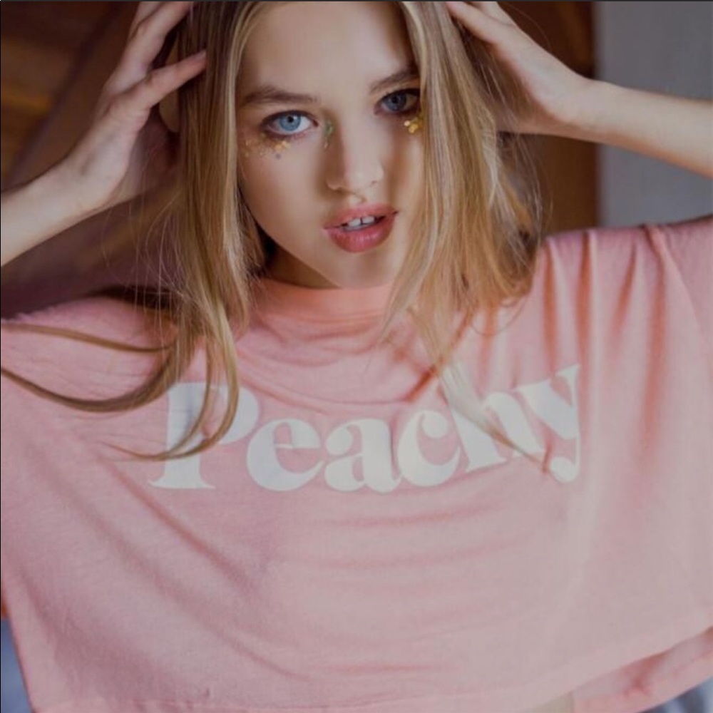 🛍SALE🛍Daydream Nation Peachy Crop Tee - Picture 4 of 6